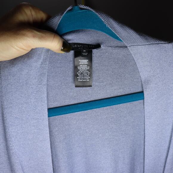 Lafayette 148 NY Long Open Front Cardigan Sweater – Size Medium - Picture 3 of 3